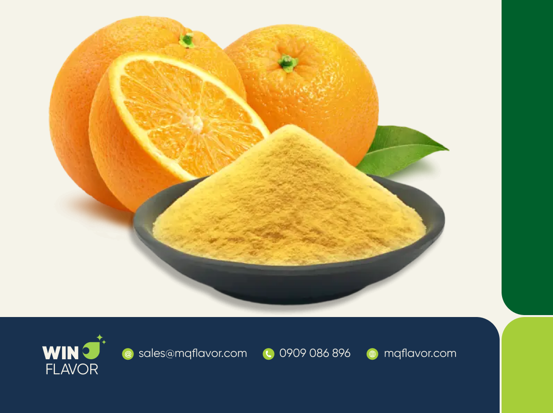 Bột hương cam giúp nâng cao chất lượng và trải nghiệm sản phẩm
