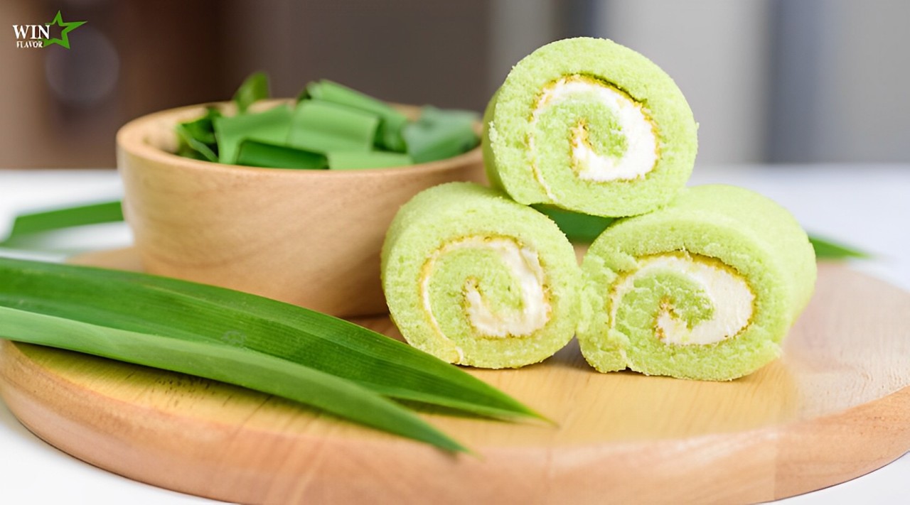 Hương lá dứa làm tăng hương vị món bánh