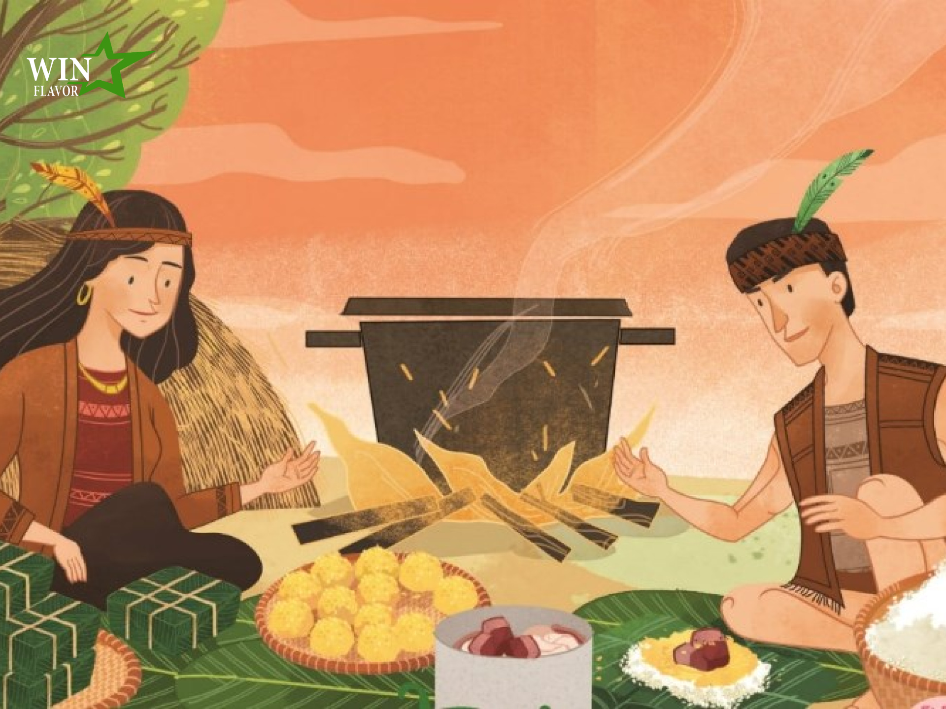 nguyên liệu làm bánh chưng có từ thời Vua Hùng