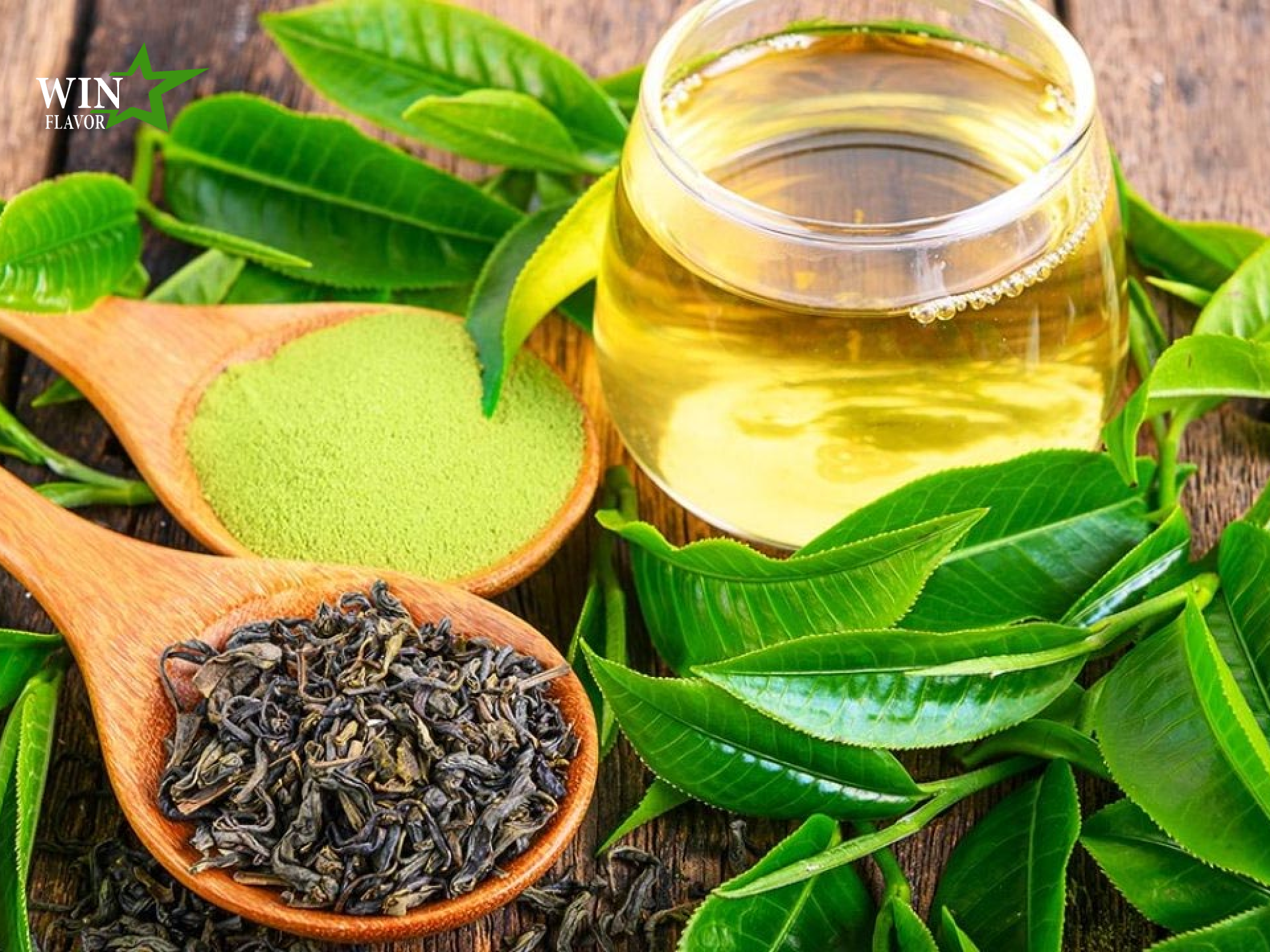 chiết xuất trà xanh trong thức uống