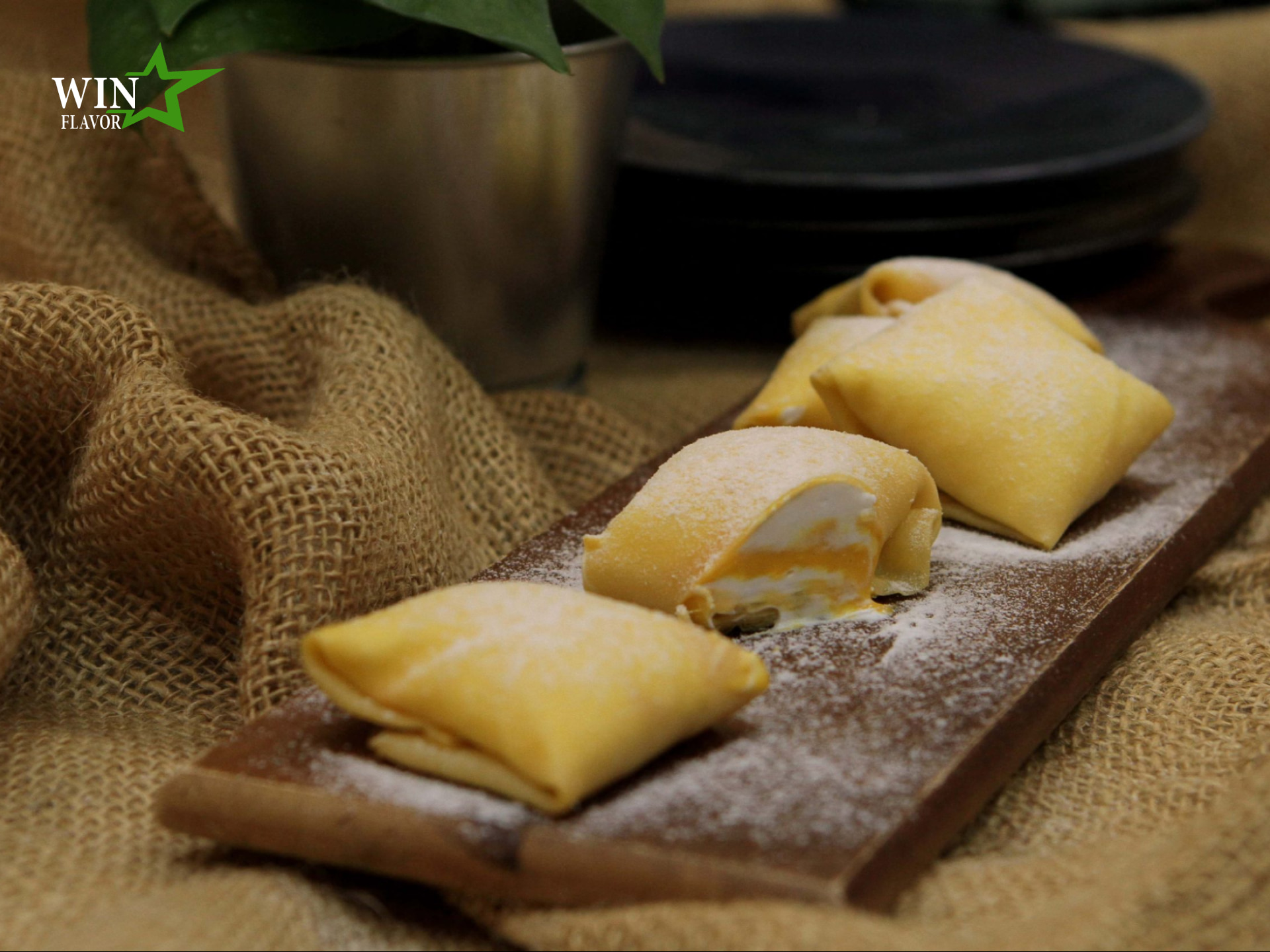 nguyên liệu làm bánh crepe sầu riêng thơm ngon