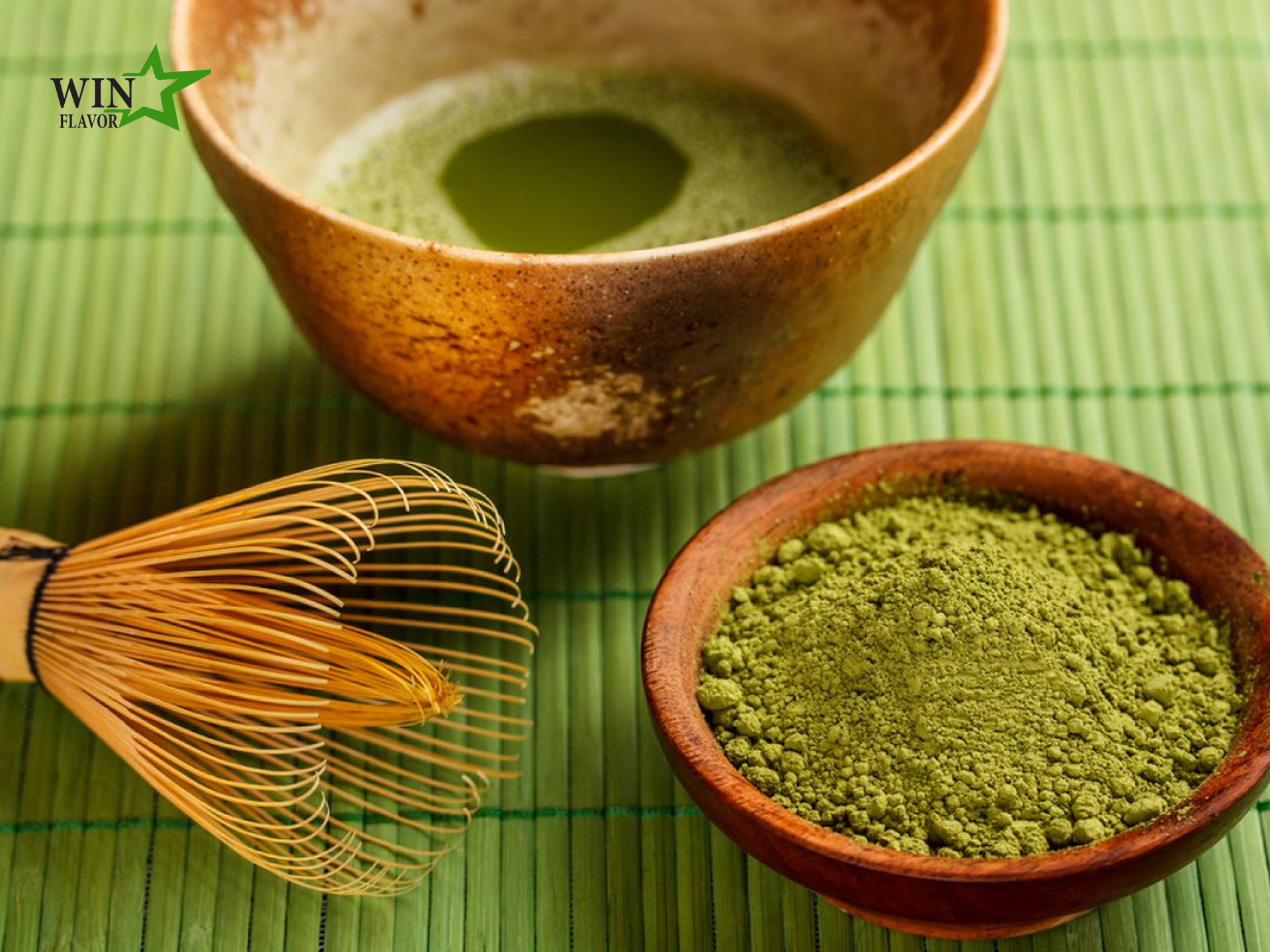 pha bột trà xanh uống 