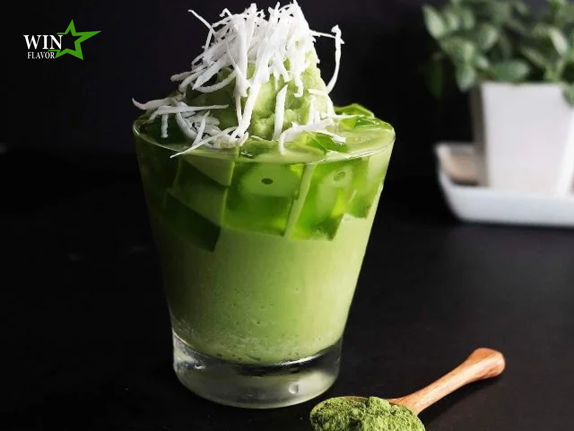 pha bột trà xanh uống 