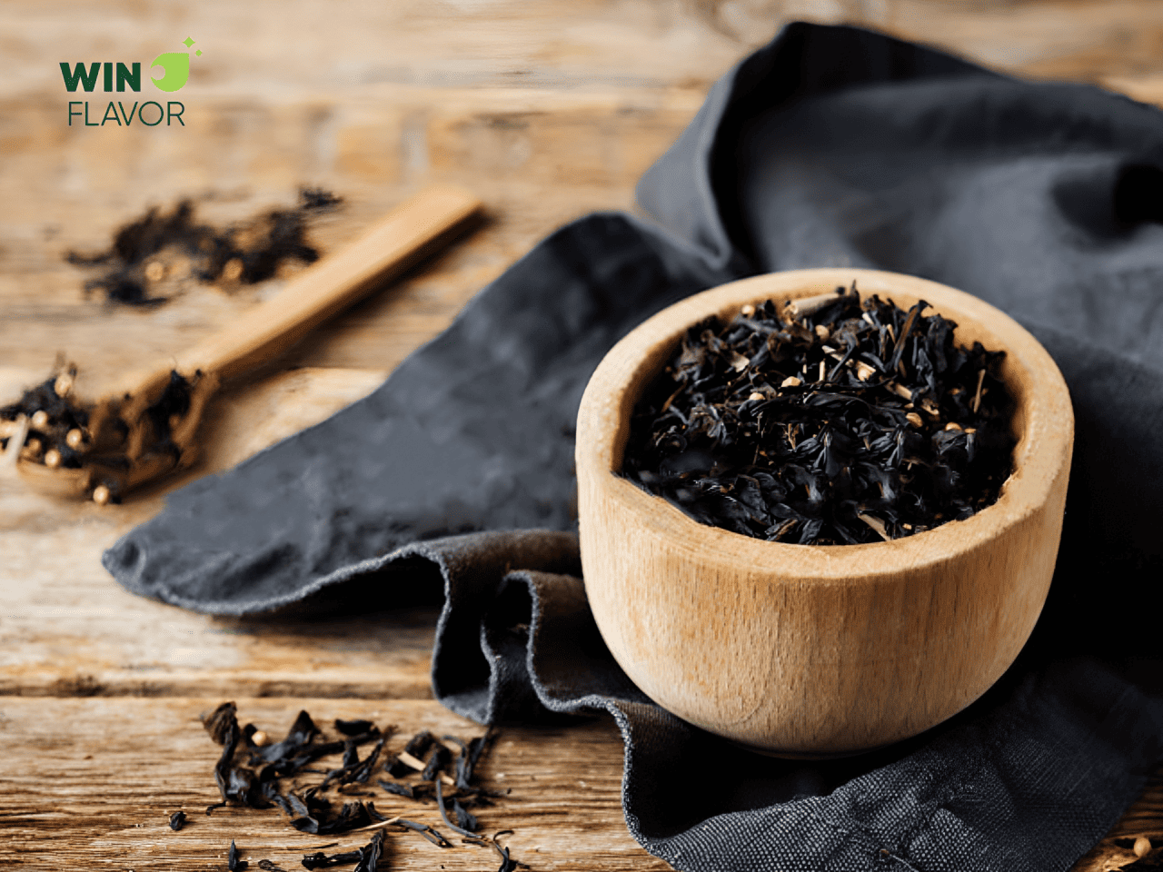 Hương trà đen là loại hương liệu thực phẩm dễ dàng kết hợp với nhiều nguyên liệu khác 