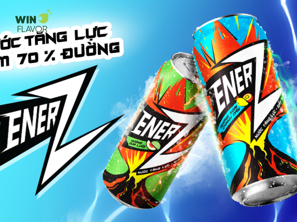 Nước tăng lực EnerZ vị xoài chanh dây mới lạ