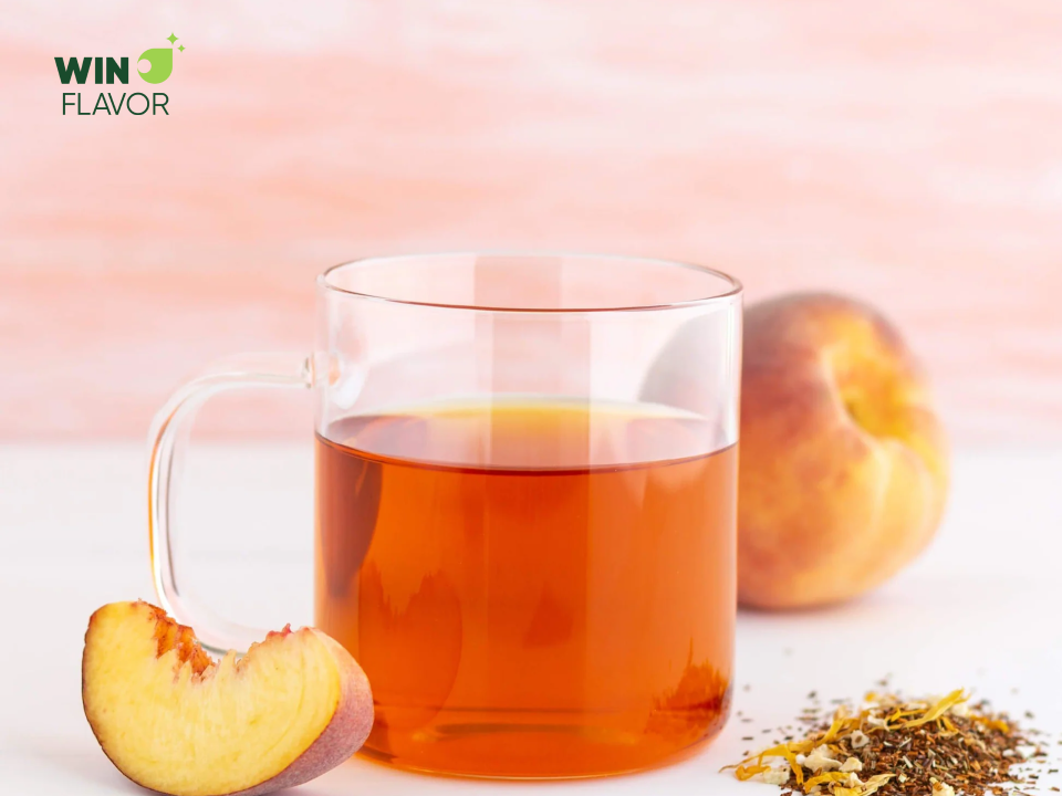 Trà đào hòa tan giúp thanh lọc và giải khát 