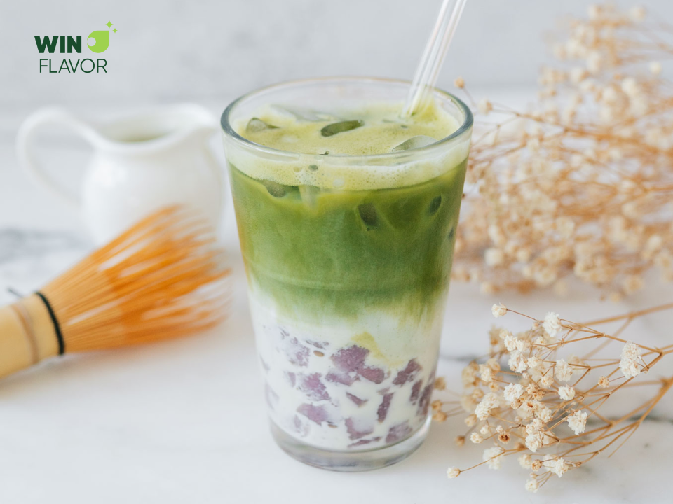 Khoai môn matcha latte là lựa chọn tuyệt vời cho những ai muốn trải nghiệm hương vị mới lạ
