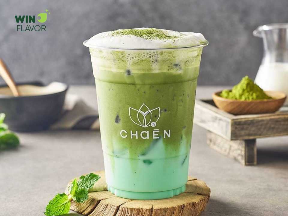 Matcha bạc hà cho màu sắc ấn tượng