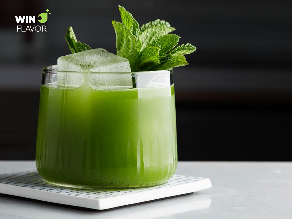 Mizuba Matcha Mojito kết hợp cùng chanh và bạc hà