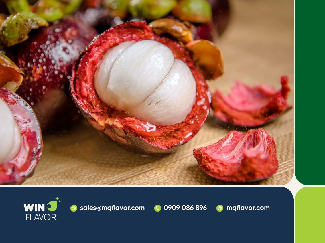 Hương măng cụt nổi bật với vị ngọt thanh, hậu dịu nhẹ và hương thơm tự nhiên