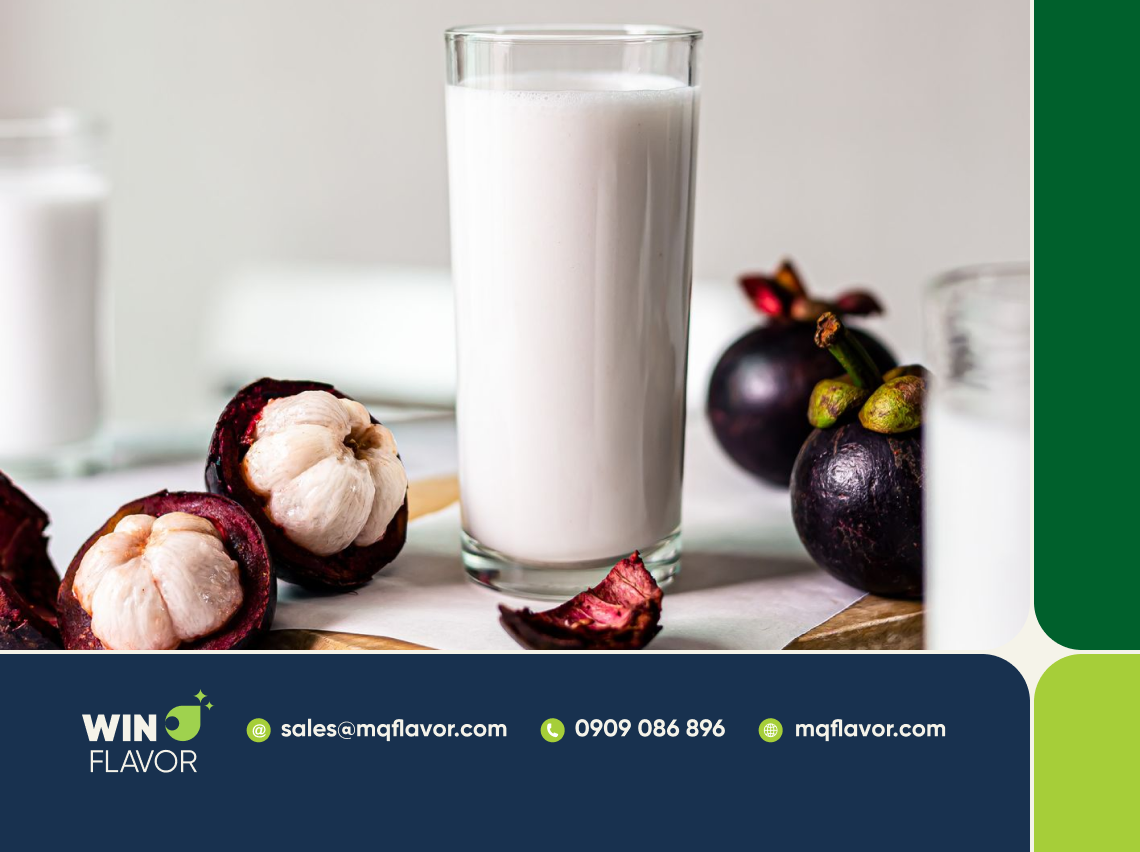 Sữa hạt măng cụt có vị thanh mát, ngọt dịu tự nhiên