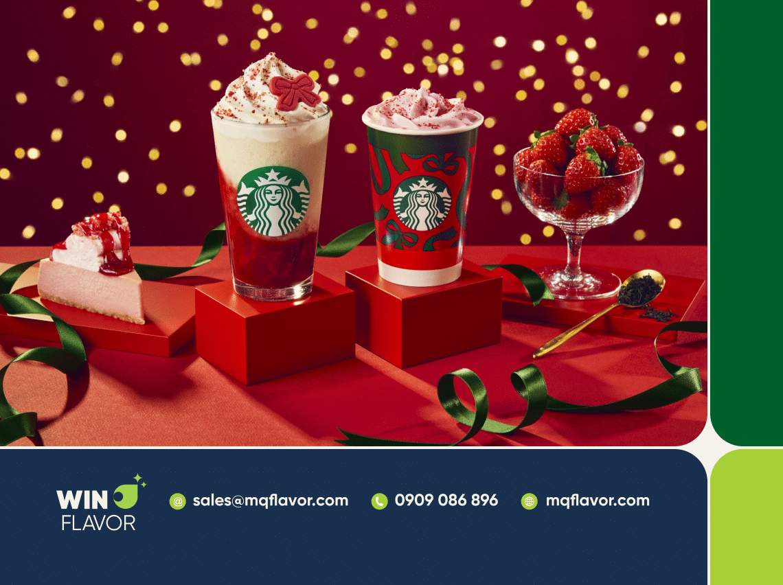 Starbucks cùng hòa vào lễ hội khi ra mắt menu các món tráng miệng mùa Giáng sinh