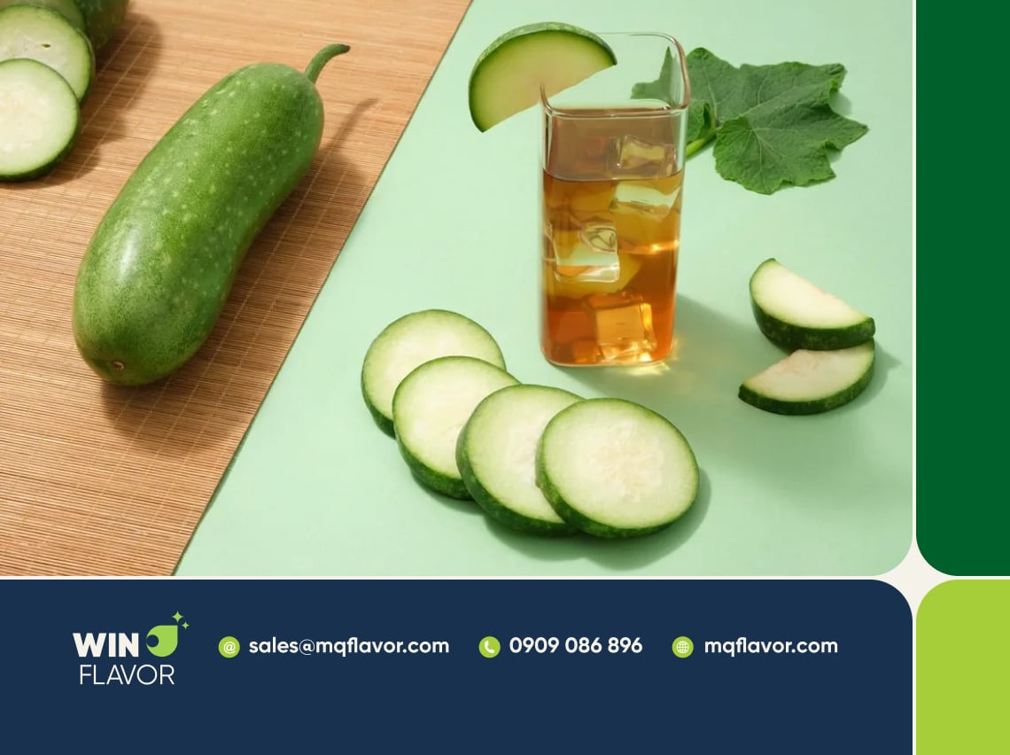 Chiết xuất bí đao nguyên chất giúp nước trà đóng chai trong suốt không lắng cặn