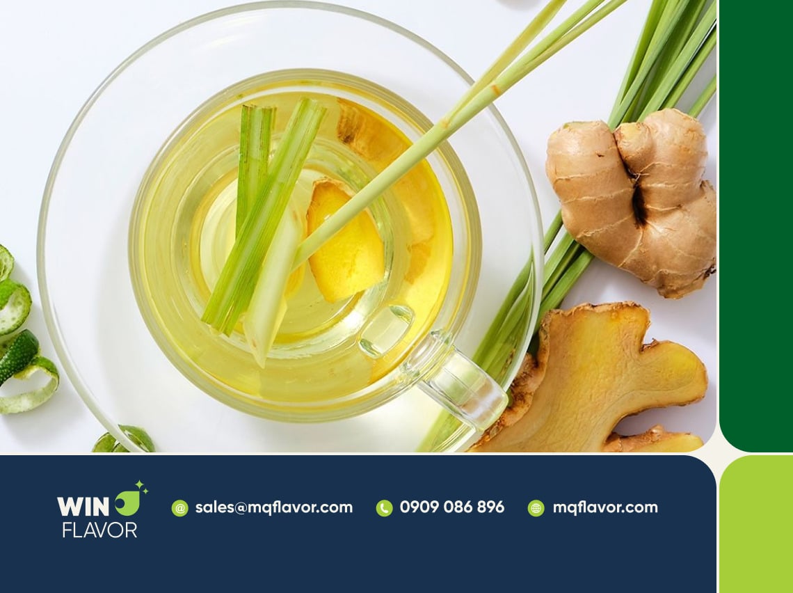 Sự kết hợp giữa tinh dầu gừng và sả mang lại hương vị cay nồng ấm áp