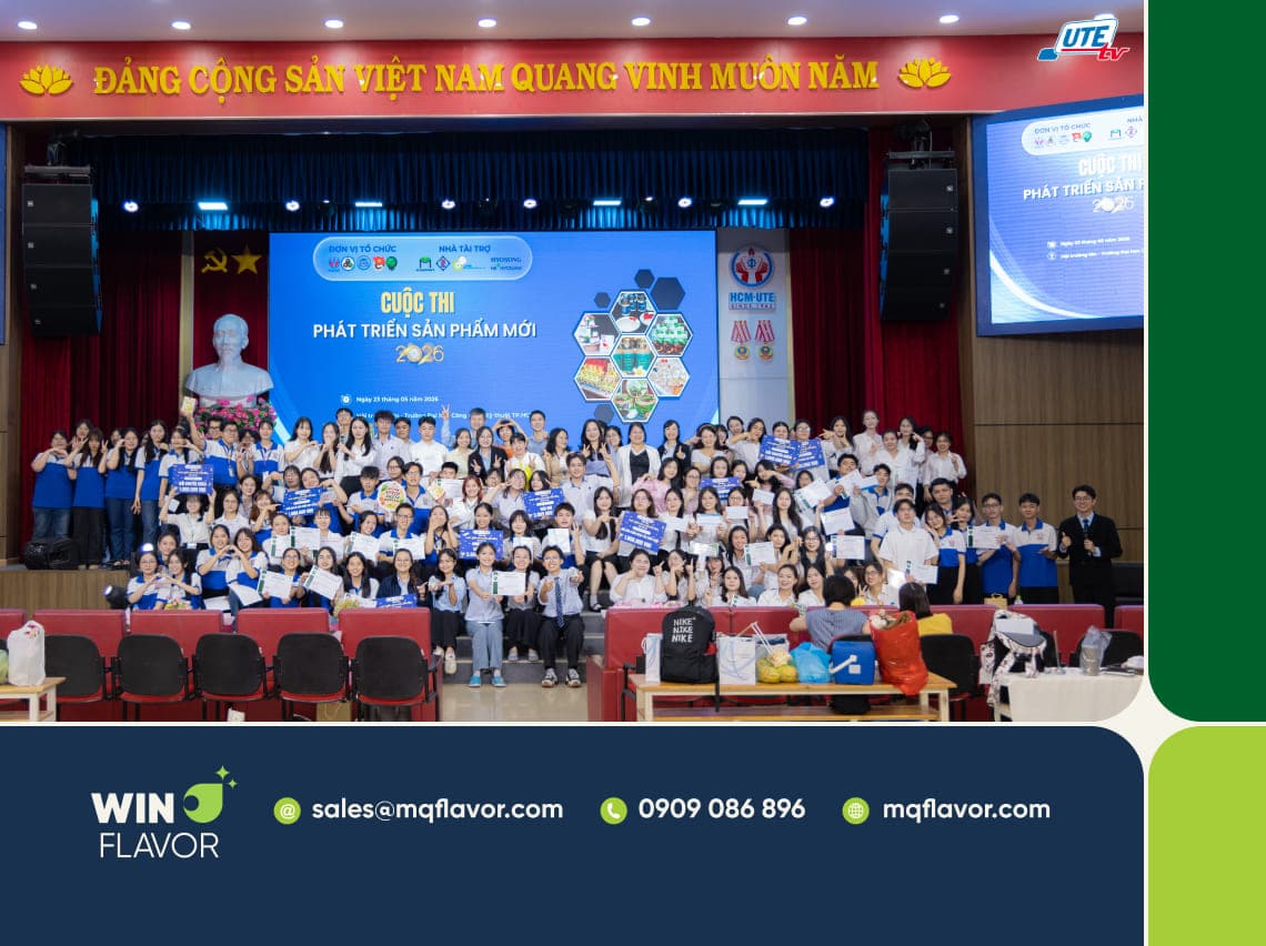 WIN Flavor tiếp tục cam kết đồng hành cùng nhà trường trong việc kết nối nghiên cứu học thuật với thực tiễn ngành F&B.