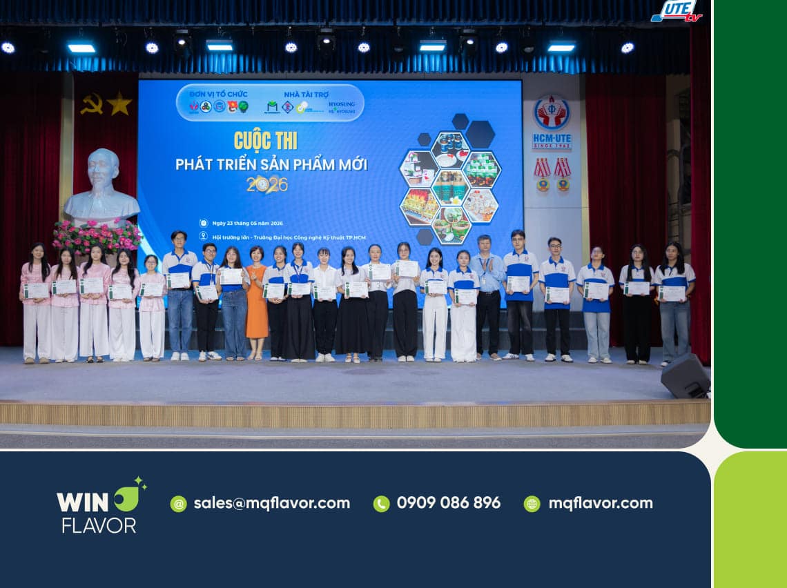 WIN Flavor tiếp tục cam kết đồng hành cùng nhà trường trong việc kết nối nghiên cứu học thuật với thực tiễn ngành F&B.