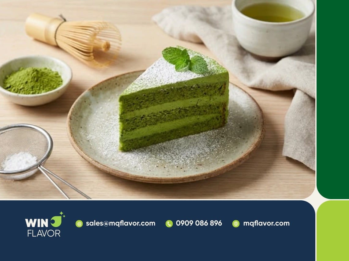 bột matcha hữu cơ trong ngành F&B