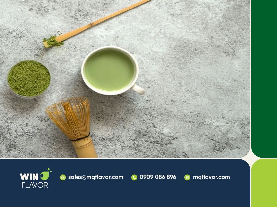 Hình ảnh bột matcha nguyên chất cho sản phẩm F&B