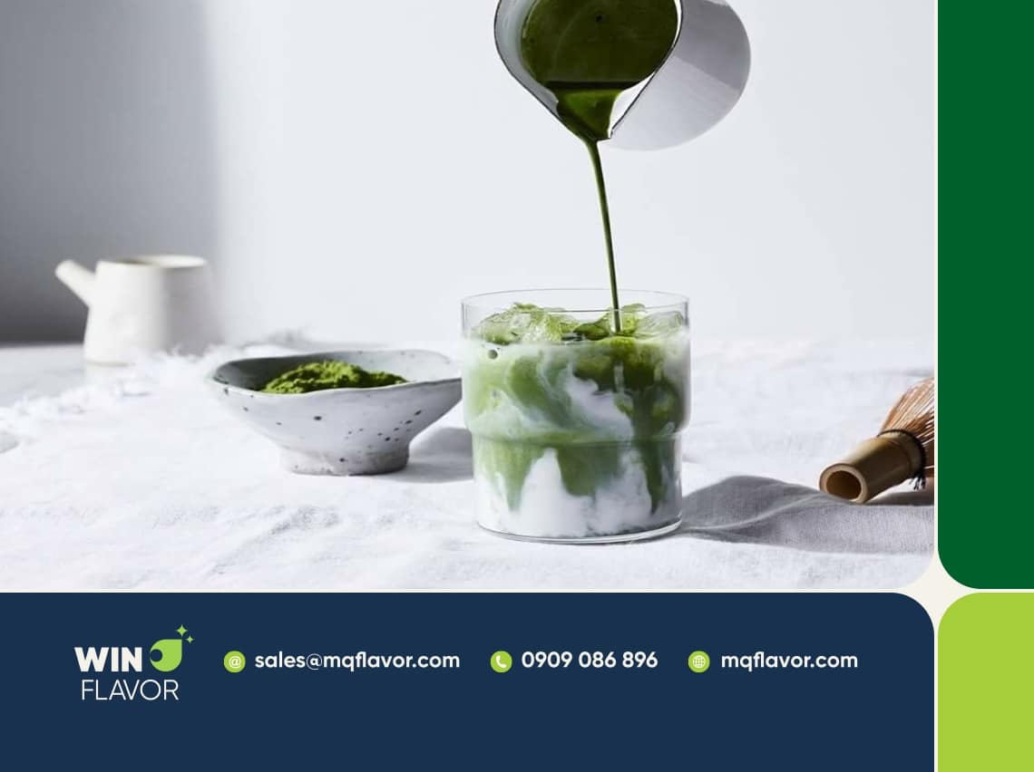 ứng dụng matcha hữu cơ trong đồ uống đóng chai